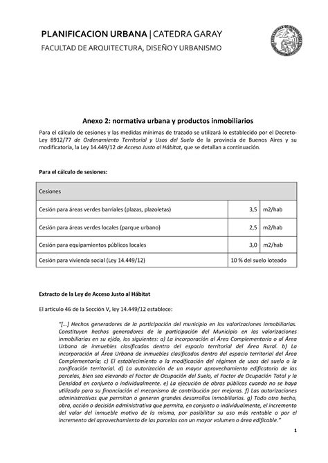 Anexo II Normativa Urbana Y Productos Inmobiliarios Anexo 2