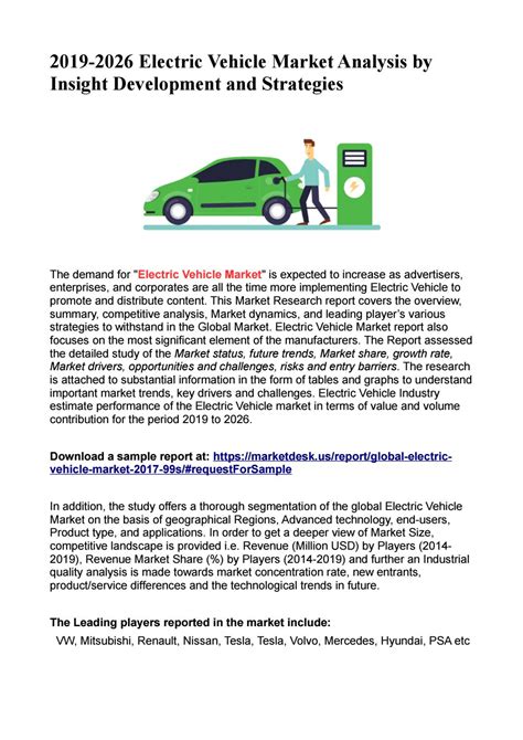 2019-2026 Electric Vehicle Market Analysis by Insight Development and ...