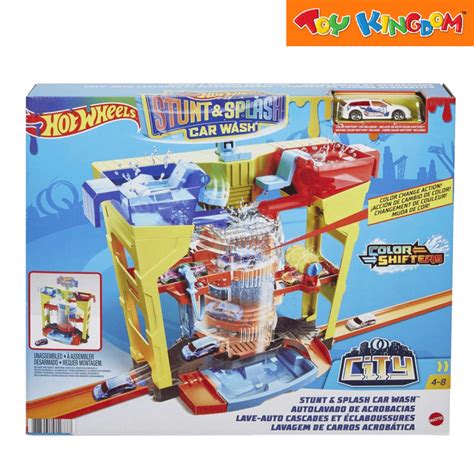 Hot Wheels City Stunt Splash Car Wash Vehicle Playset Lazada Ph