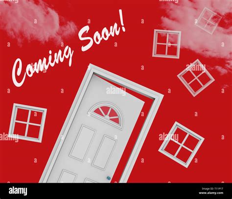 Coming Soon Door Shows Upcoming Real Estate Property Available Realty