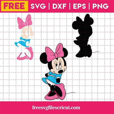 Full Body Minnie Mouse Svg Free Svg Files For Cricut Minnie Mouse