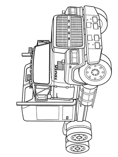 Peterbilt 378 Truck Coloring Page Funny Coloring Pages