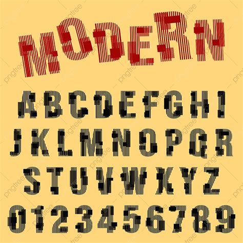 Modern Alphabet Fonts Vector Design Images Modern Font Alphabet