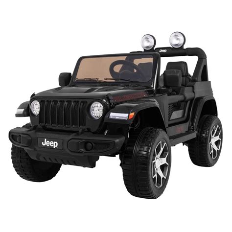 Jeep Wrangler Rubicon Black, 4x12V