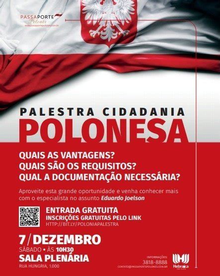 Palestra Cidadania Polonesa em São Paulo Sympla