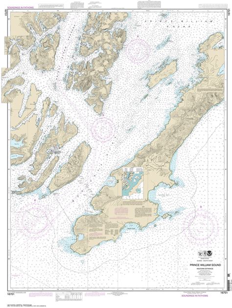 Prince William Sound-western entrance - 16701 - Nautical Charts