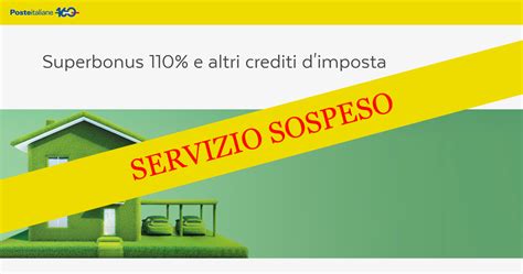 Superbonus 110 E Bonus Edilizi Poste Italiane Sospende La Cessione Del Credito Lavoripubblici