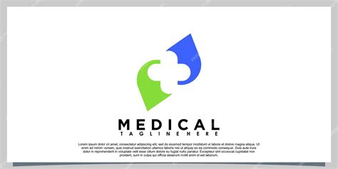 Premium Vector | Clinical logo design with creative concept