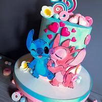 Stitch In Love Decorated Cake By Radoslava Kirilova Cakesdecor