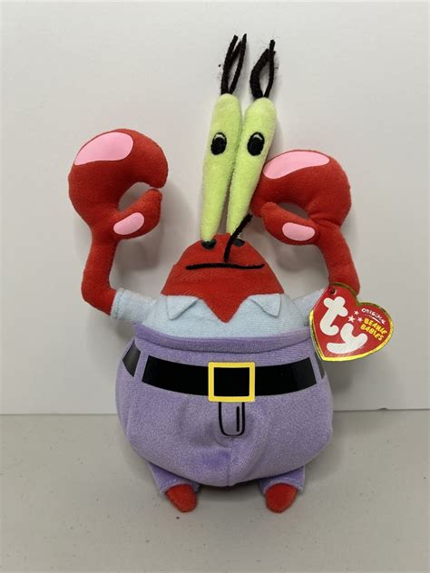 Ty Beanie Baby Mr Krabs The Crab 8 Spongebob Squarepants Stuffed Plush