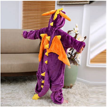 Pyjama Animaux Enfant Dragon Violet Pyjama Assena