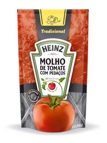 Molho De Tomate Tradicional Heinz Em Sachê 1 02 Kg MercadoLivre