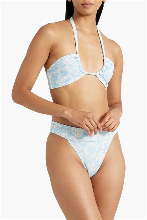 ONIA Floral Print Mid Rise Bikini Briefs THE OUTNET