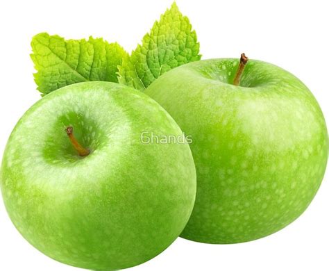 Two Green Apples Sticker By 6hands Apple Stickers Apple Green Apple