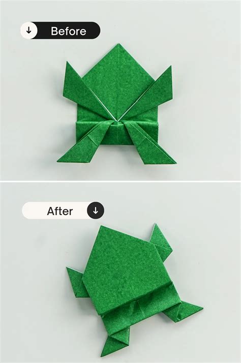 How To Fold An Easy Origami Frog Jumping Frog Origamiok