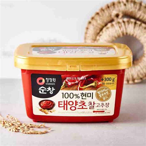 Chungjungone Chalky Hot Pepper Paste Chalgochujang 1kg 청정원 순창 태양초 찰고추장 1kg FROMK