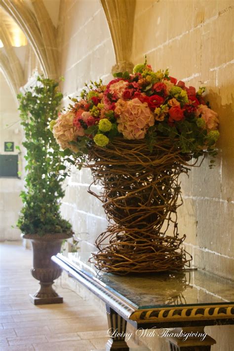 Flower arrangements at Château Chenonceau - Living With Thanksgiving