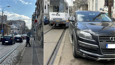 Un bucureștean a blocat cu mașina două tramvaie în Capitală Acesta a