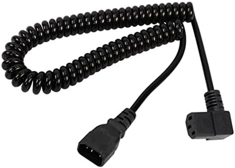 Computer Power Extension Cord Yacsejao Coiled Awg Iec C To C