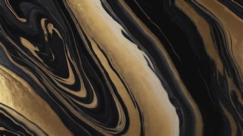 Premium AI Image Black Liquid Marble Background Abstract Flowing