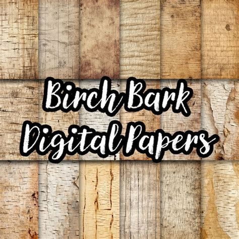 Birch Bark Paper Etsy