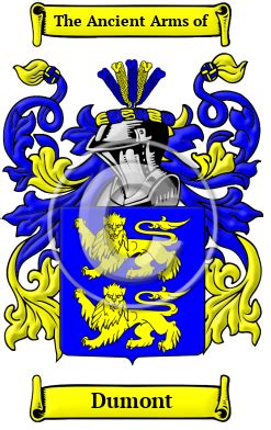 Dumont Name Meaning, Family History, Family Crest & Coats of Arms