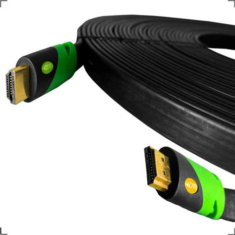 Cabo Hdmi 2 0 Flat Conectores Ouro 3d 4k De 20 Metros Wincabos Cabo