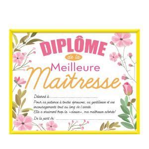 Cadre diplôme Meilleur Maitres cadeau maître Cadodes Cadre