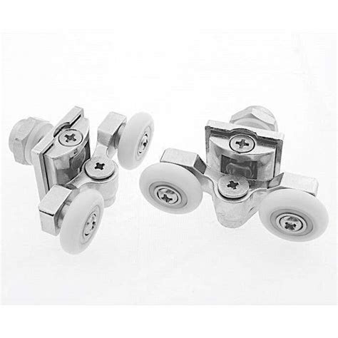 Pack Of 2 X Top Zinc Alloy Shower Door Rollersrunnerwheel 23 Or 25mm Dia L057 Ebay