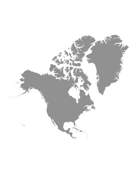 Premium Vector | Vector map of north america