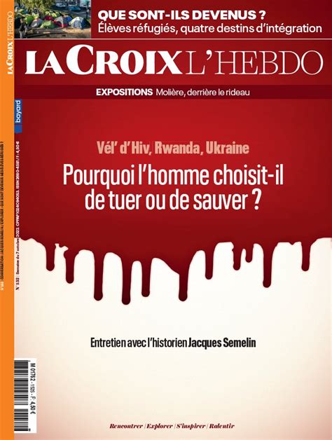 La Croix L Hebdo N42437 du 07 octobre 2022 à télécharger sur iPad