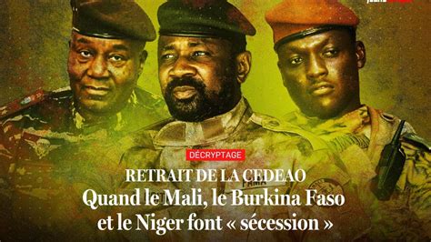 Retrait De La Cedeao Quand Le Mali Le Burkina Faso Et Le Niger Font