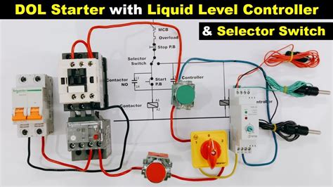 DOL Starter With Liquid Level Controller And Auto Manual Selector