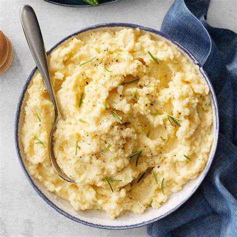 Cheddar Mashed Cauliflower Recipe How To Make It Taste Of Home