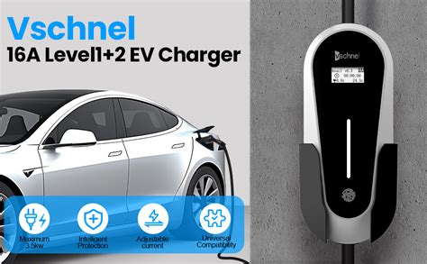 Vschnel Level Ev Charger A Adjustable V Ft Portable