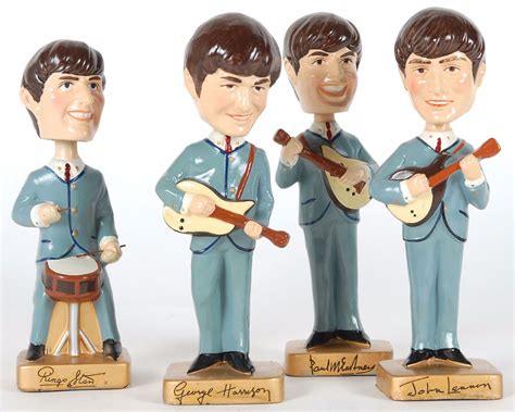 Beatles Set Of Bobblehead Dolls