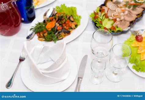 Dinner Is Served Stock Photo Image Of Table Dinner 17442846