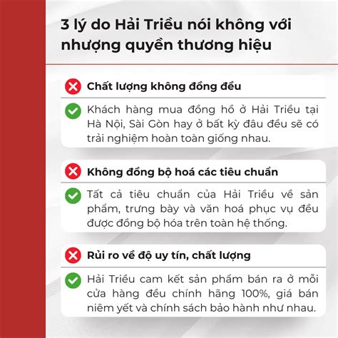 Tại sao Đồng Hồ Hải Triều không chọn nhượng quyền thương hiệu