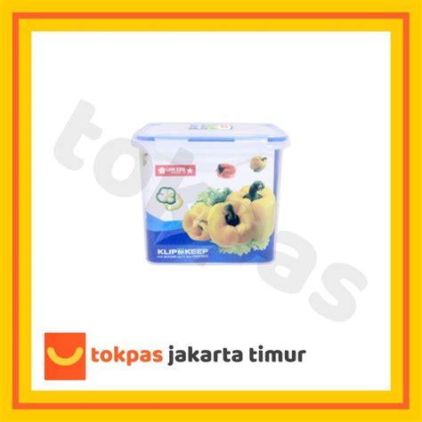 Toples Segi 2 4 Liter Tempat Makanan Lion Star KP 66 Klip To Keep 1203