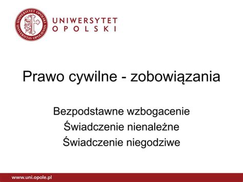 Prawo cywilne zobowiązania 5 PPT