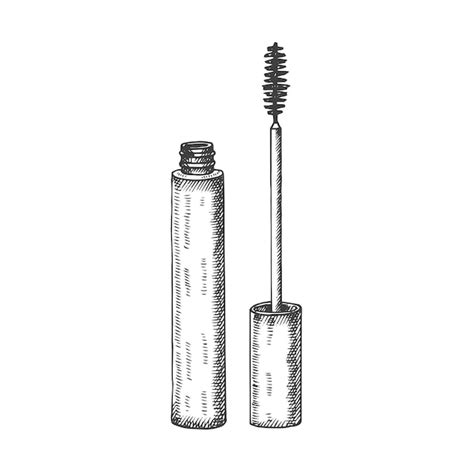 Premium Vector Hand Drawn Mascara In Sketch Style Doodle Engraving