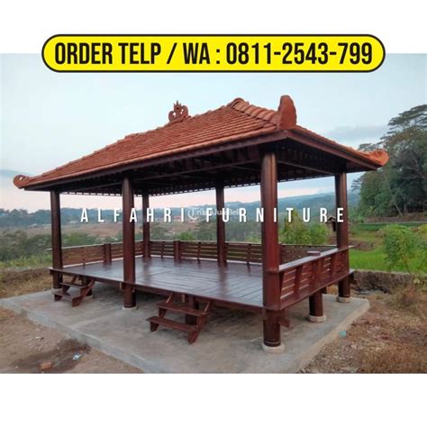 Gazebo Atap Sirap Berkualitas Di Ciamis Tribun JualBeli