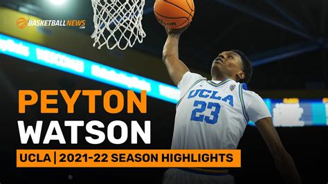 Peyton Watson Ucla Season Highlights Youtube