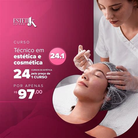 Estética e Cosmética EAD EstétikCursos Pague apenas R 97 Curso