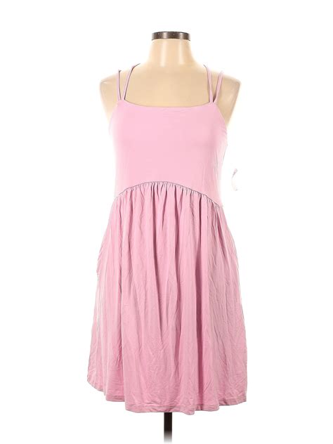 Old Navy Solid Pink Casual Dress Size L 51 Off Thredup