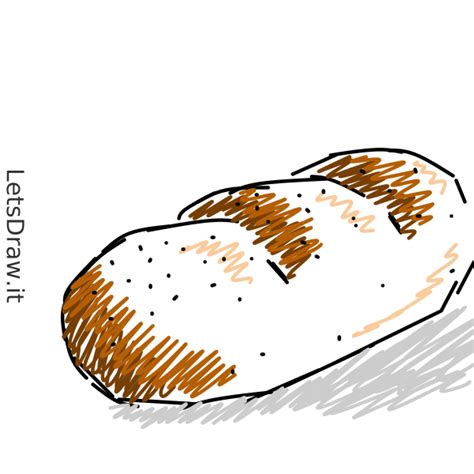 How To Draw Bread Letsdrawit