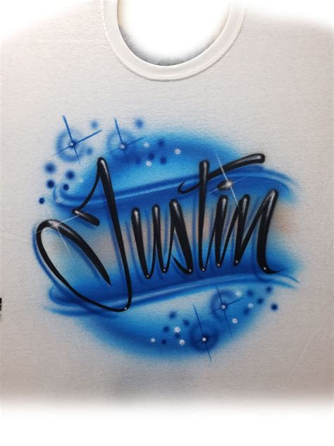 Airbrushed Personalized Shirt With Name Of Your Choice Etsy Canada