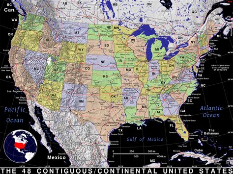 Continental United States Public Domain Maps By Pat The Free Open