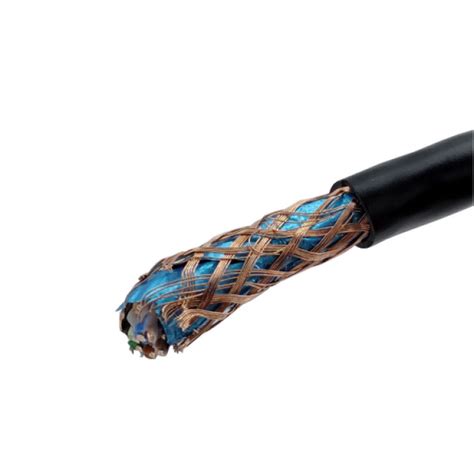 Cabo De Rede Cat Stp Blindado Gigabit Preto Puro Cobre Instrufiber