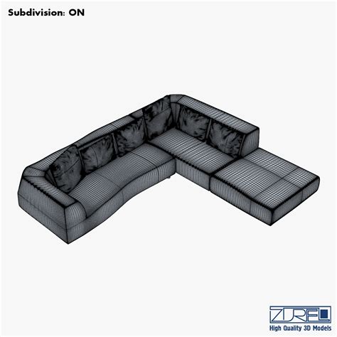 Iddesign Bend Sofa 3d Model 7 Max Fbx Obj Free3d